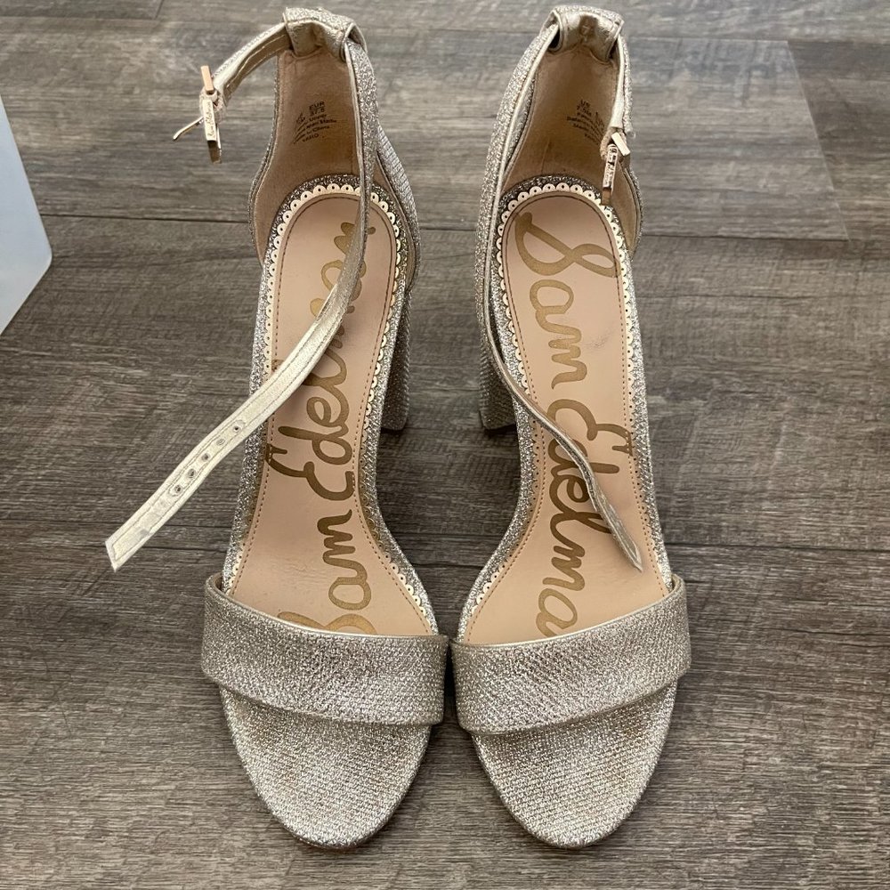 Silver Sparkly Sam Edelman Heels